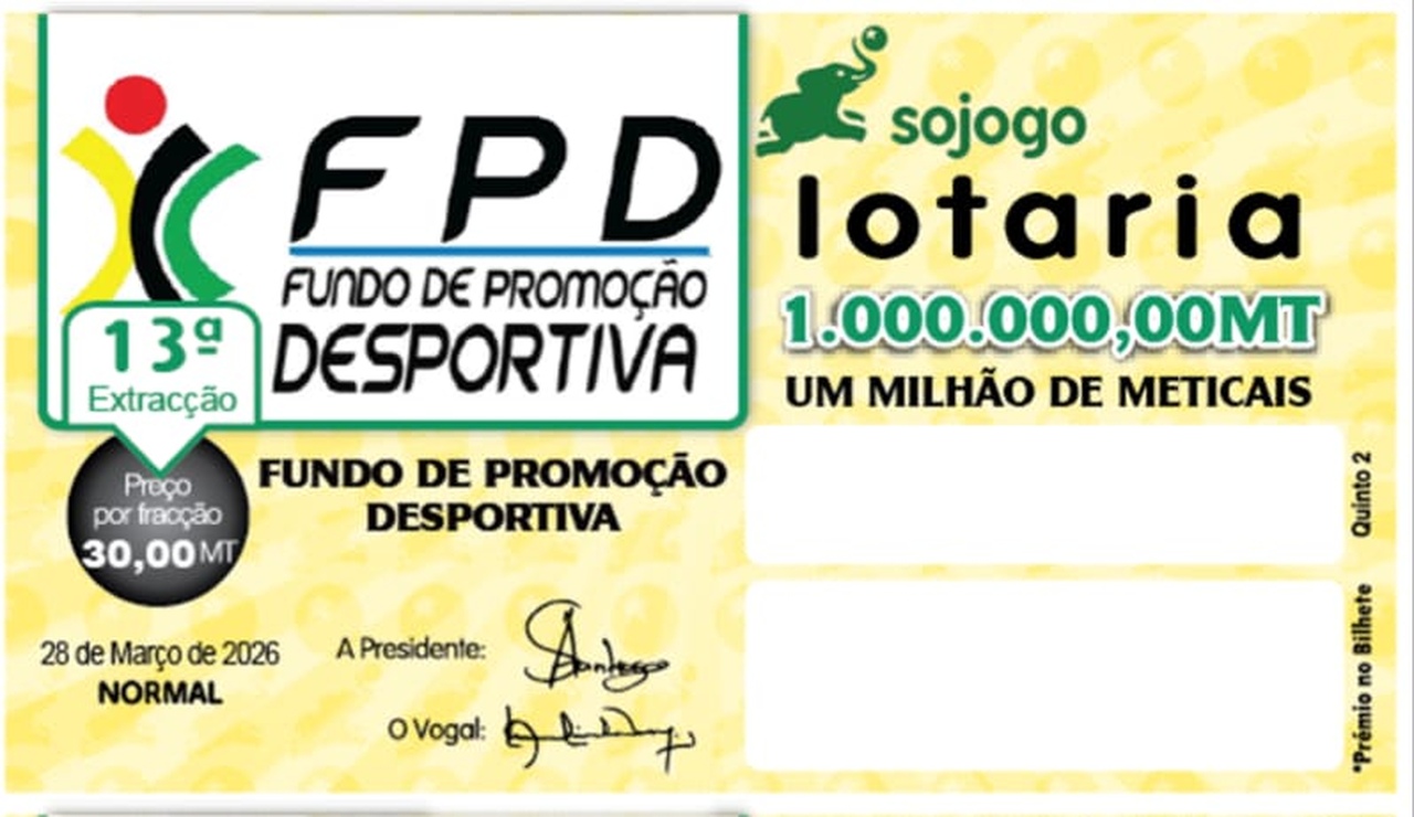 Lotaria da SOJOGO homenageia Fundo de Promoção Desportiva na sua 13.ª extracção