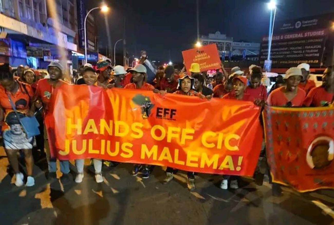 EFF denuncia “caça às bruxas” após condenação de Julius Malema a prisão efectiva